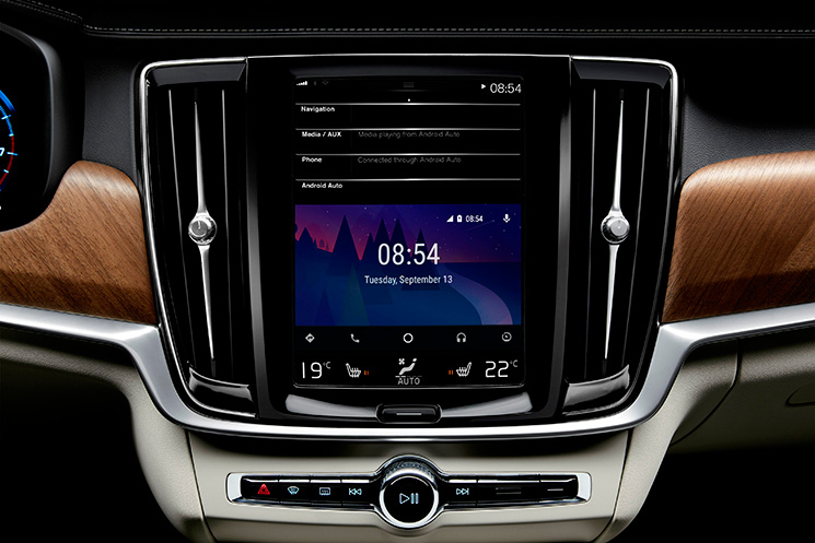 Android Auto start screen