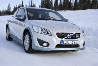 Volvo C30 Electric испытали холодом